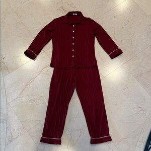 Woman’s  Burgundy Pajama Set